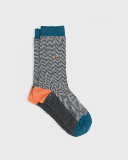 Chaussettes - Chevrons - Mirage - en coton peigné