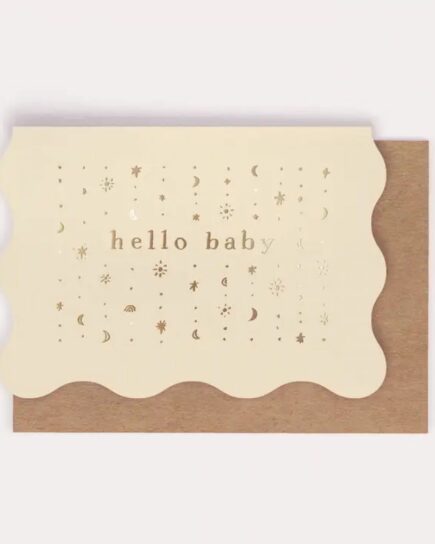 Carte Hello baby Étoiles