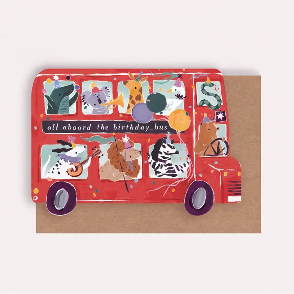 Carte All aboard the birthday bus