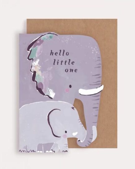 Carte Éléphant Hello little one