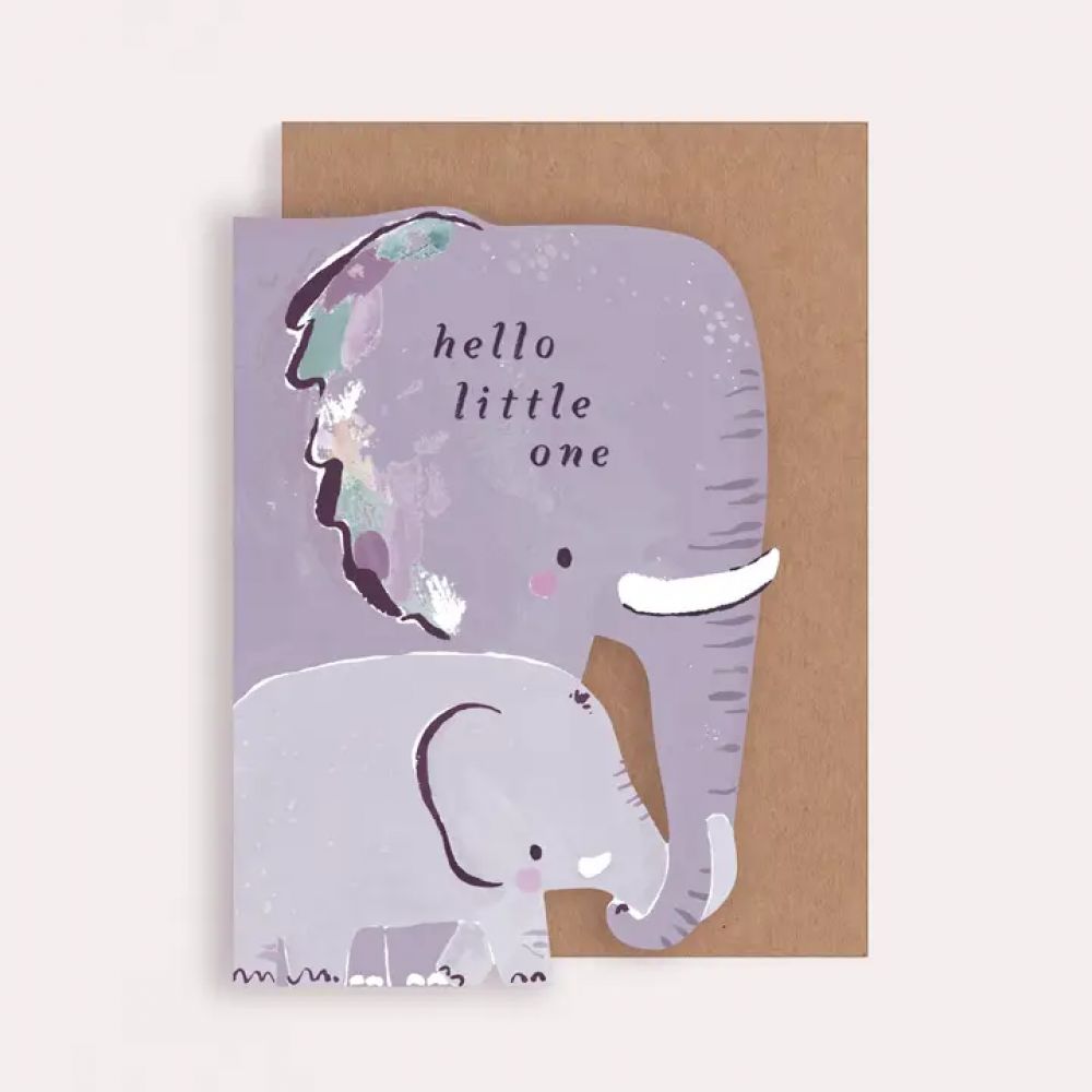 Carte Éléphant Hello little one