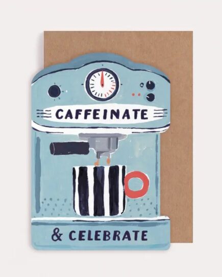 Carte d'anniversaire Machine à café