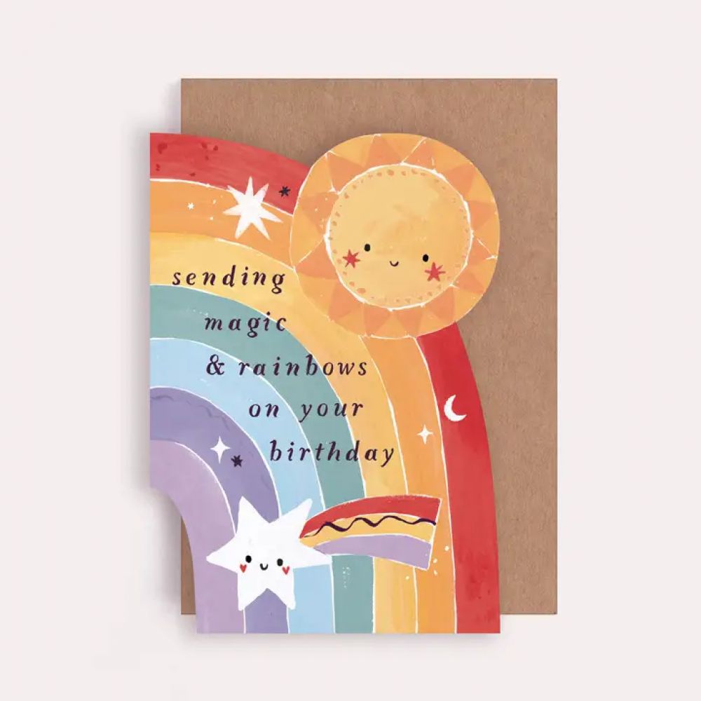 Carte Sending magic & rainbows in your birthday