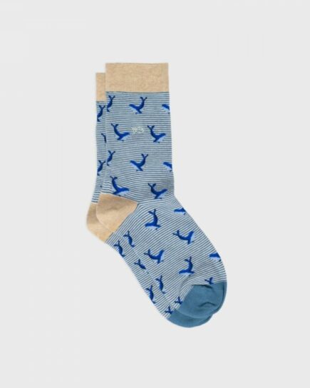 Chaussettes à motifs animaux - Baleine