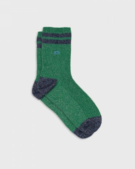 Chaussettes vintage pailletées - Vert