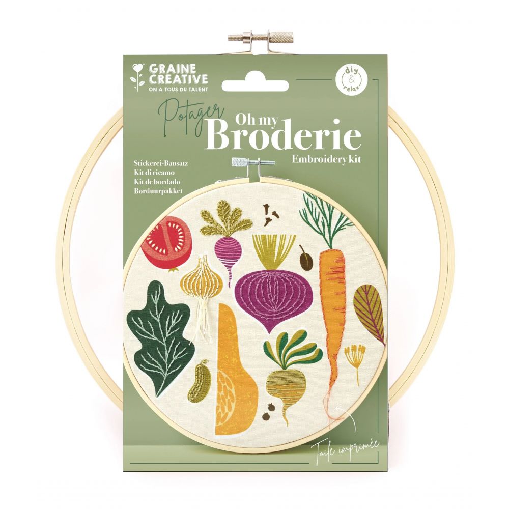 Kit Broderie partielle Potager Ø20cm